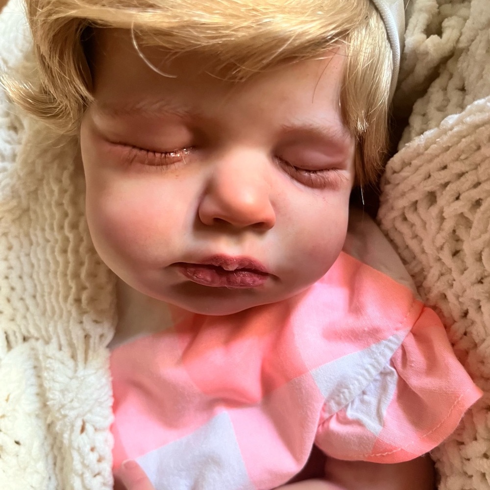 20” Realistic Asleep Reborn Baby Girl Doll Finished Ready To Ship!